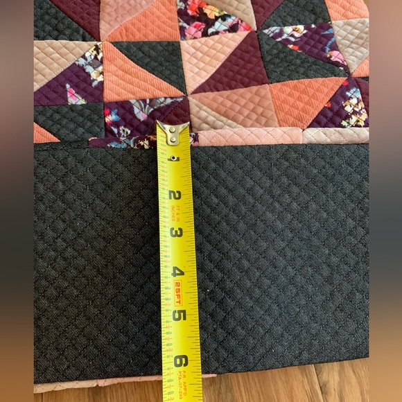 Vera Bradley Patchwork Iconic Vera Tote in Denim Navy New - Picture 5 of 7